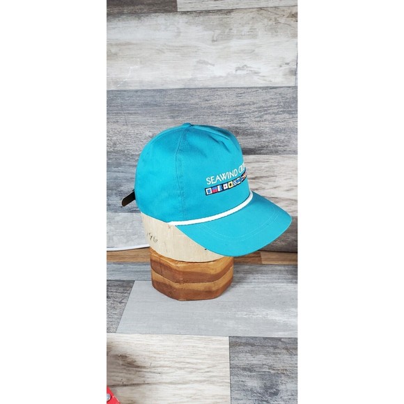 Vintage Seawind Crown Cruise Blue Snapback Rope Hat Cap MADE IN AMERICA - Rare - Picture 11 of 15